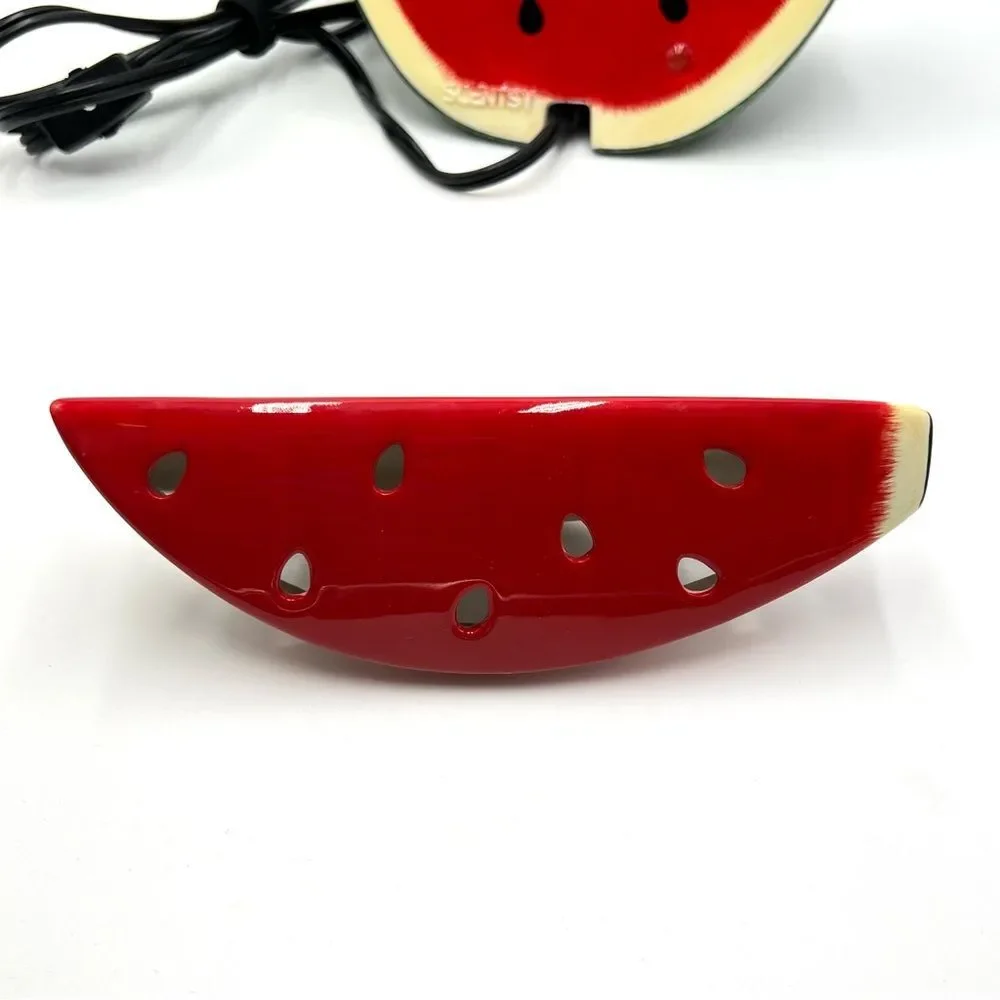 Retired Scentsy‎ Wax Warmer Electric Watermelon Slice Full Size Clean Summer